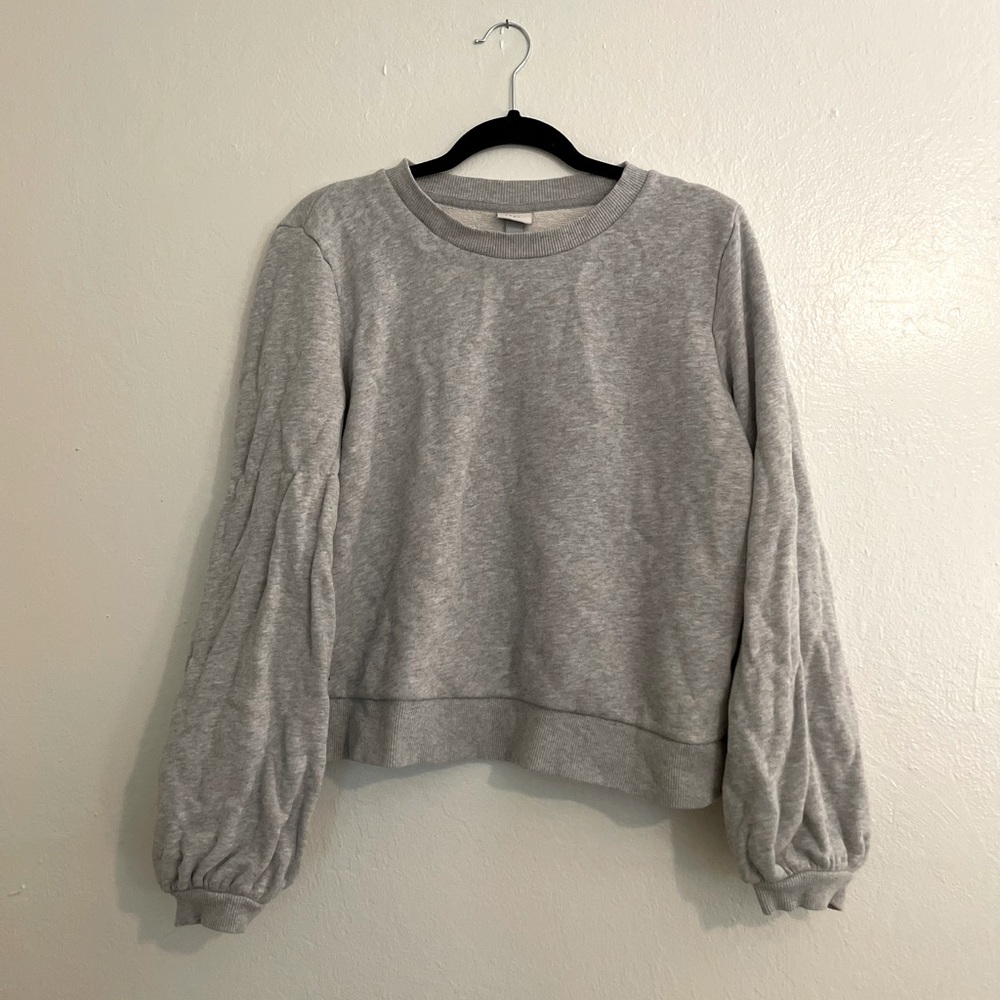 Bell sleeve sweatshirt, Target size L, comfy grey
